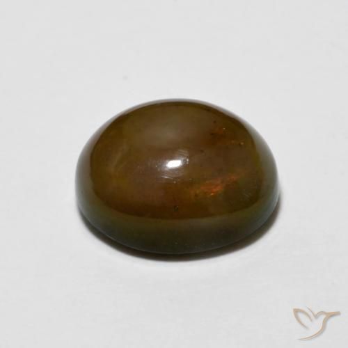 2.20 карата, натуральный Medium Dark-Brown Шоколадный опал, Овал, Непрозрачный