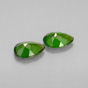  карата, натуральный Зеленый Хромдиопсид, Форма груши, VVS-VS