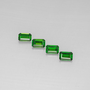  карата, натуральный Зеленый Хромдиопсид, Изумрудная огранка, Чистота VS