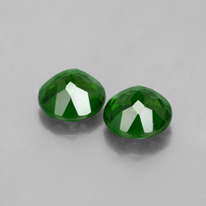  карата, натуральный Зеленый Хромдиопсид, Огранка Круг, VS-SI