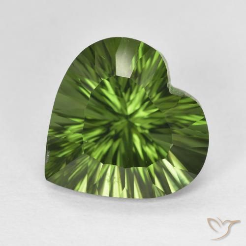 7.24ct Натуральный Темно-зеленый Хромдиопсид, Сердце, Чистота VS