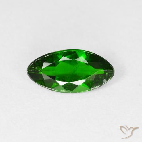 1.00ct Натуральный Яркий лесной зеленый Хромдиопсид, Маркиза, SI