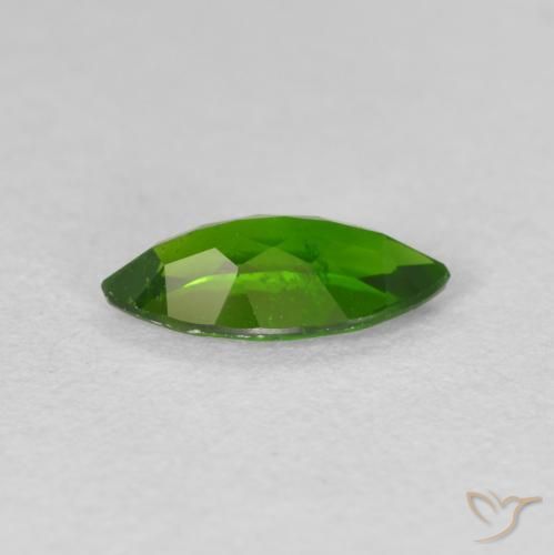 1.00 карата, натуральный Medium Dark-Green Хромдиопсид, Маркиза, Чистота VS