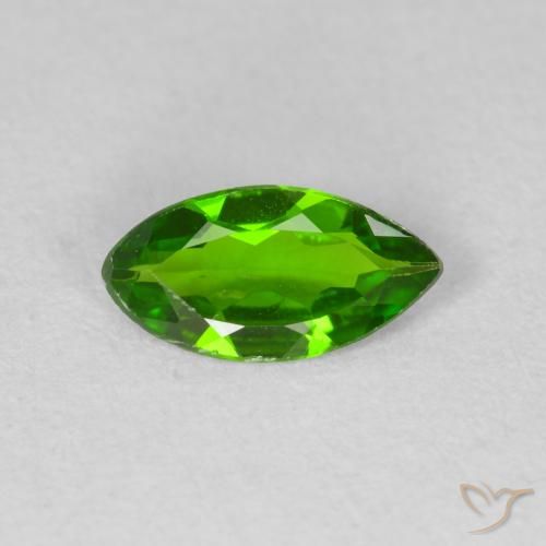 0.74ct Натуральный Medium Dark-Green Хромдиопсид, Маркиза, Чистота VS