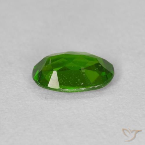 0.63 карата, натуральный Medium Dark-Green Хромдиопсид, Овал, Чистота VS