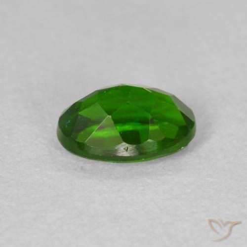 0.85 карата, натуральный Medium Dark-Green Хромдиопсид, Овал, Чистота VS