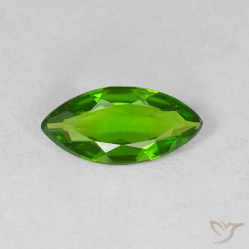 0.80ct Натуральный Medium Dark-Green Хромдиопсид, Маркиза, Чистота VS