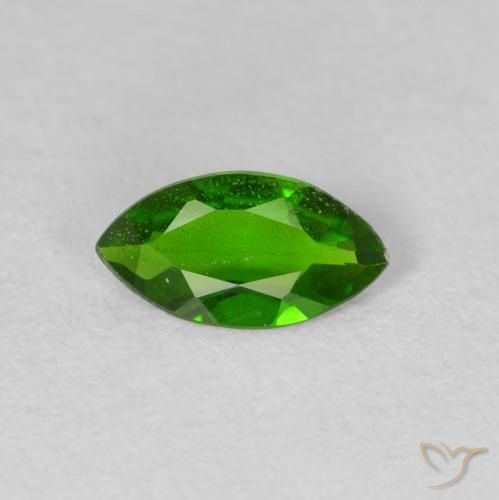 0.61ct Натуральный Medium Dark-Green Хромдиопсид, Маркиза, Чистота VS