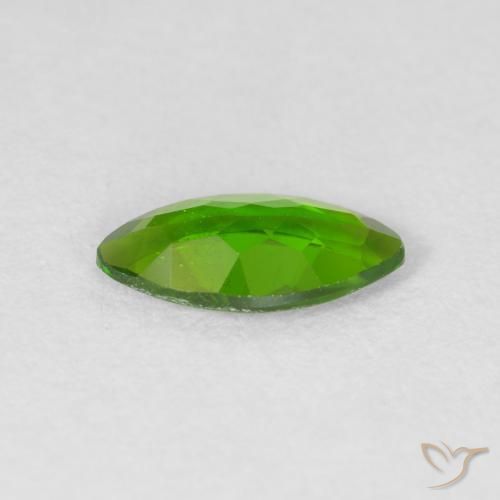 0.94 карата, натуральный Medium Dark-Green Хромдиопсид, Маркиза, Чистота VS
