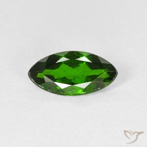 1.17ct Натуральный Яркий лесной зеленый Хромдиопсид, Маркиза, VS-SI