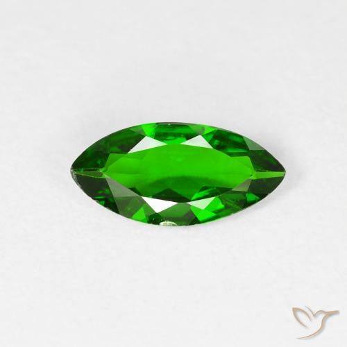 0.78ct Натуральный Яркий лесной зеленый Хромдиопсид, Маркиза, VS-SI