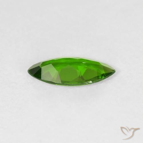 0.73 карата, натуральный Medium Dark-Green Хромдиопсид, Маркиза, Чистота VS