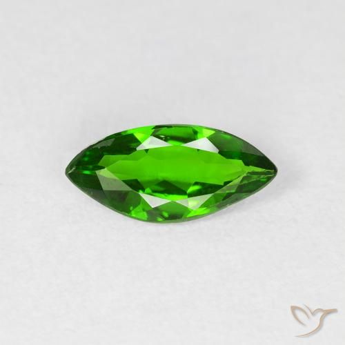 0.80ct Натуральный Яркий лесной зеленый Хромдиопсид, Маркиза, Чистота VS