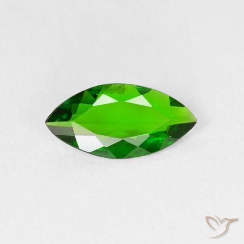 0.70ct Натуральный Интенсивный зеленый Хромдиопсид, Маркиза, VS-SI