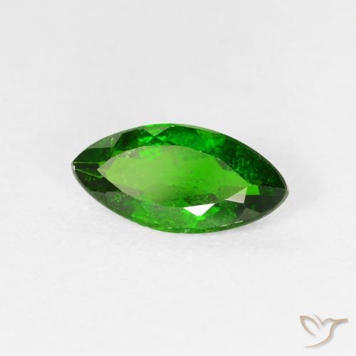 1.14ct Натуральный Темно-зеленый Хромдиопсид, Маркиза, VS-SI