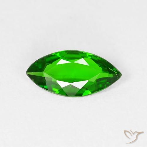 0.72ct Натуральный Яркий лесной зеленый Хромдиопсид, Маркиза, Чистота VS
