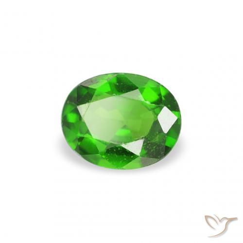 0.18 карата, натуральный Medium Dark-Green Хром Турмалин, Овал, Чистота VS