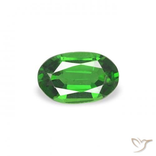 0.26ct Натуральный Интенсивный зеленый хром турмалин, Овал, Чистота VVS
