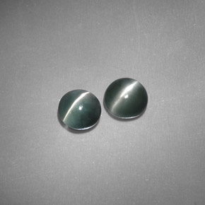 Натуральный зелёный chrysoberyl cat's eye  карата прозрачный, полупрозрачный