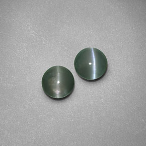 Натуральный зелёный chrysoberyl cat's eye  карата прозрачный, полупрозрачный
