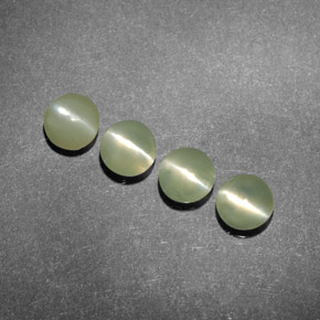 Натуральный зелёный chrysoberyl cat's eye  карата прозрачный, полупрозрачный
