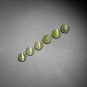 Натуральный жёлтый chrysoberyl cat's eye  карата прозрачный, полупрозрачный