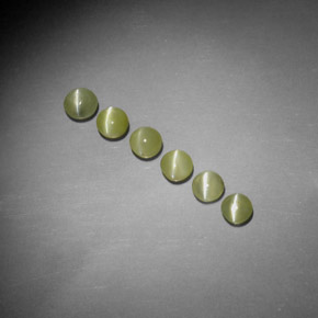 Натуральный жёлтый chrysoberyl cat's eye  карата прозрачный, полупрозрачный