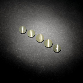  карата, натуральный Желтовато-зеленый Хризоберилл Кошачий Глаз, Прозрачный, Полупрозрачный