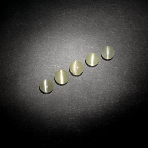  карата, натуральный Желтовато-зеленый Хризоберилл Кошачий Глаз, Прозрачный, Полупрозрачный