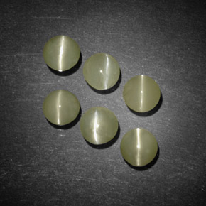 Натуральный зелёный chrysoberyl cat's eye  карата прозрачный, полупрозрачный