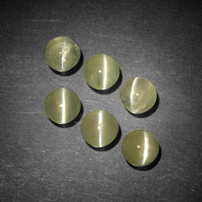 Натуральный золотой chrysoberyl cat's eye  карата прозрачный, полупрозрачный