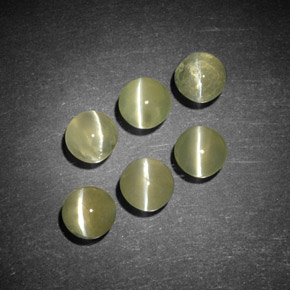 Натуральный золотой chrysoberyl cat's eye  карата прозрачный, полупрозрачный