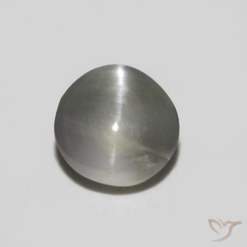 0.36ct Натуральный Reddish Grey Хризоберилл Кошачий Глаз, Овал, Непрозрачный