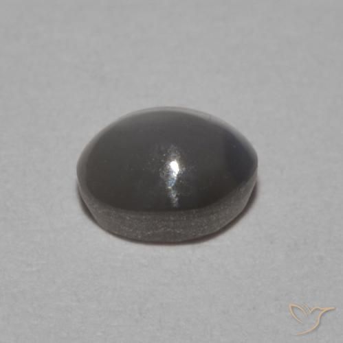 0.53 карата, натуральный Medium Dark-Grey Хризоберилл Кошачий Глаз, Овал, Непрозрачный