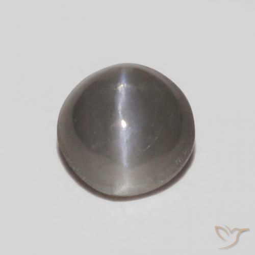0.29ct Натуральный Серебристо-серый Хризоберилл Кошачий Глаз, Овал, Непрозрачный