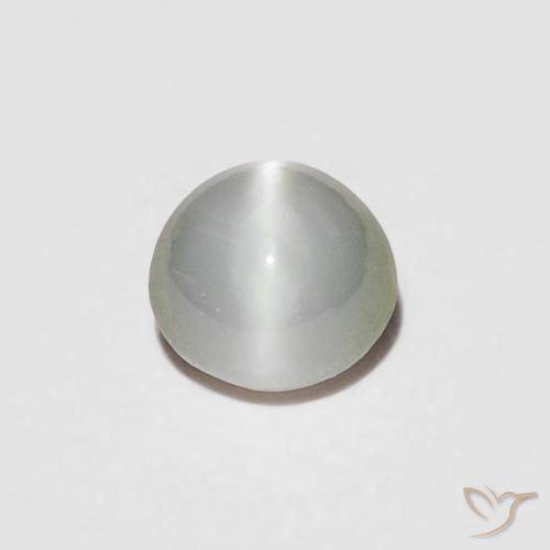 0.23ct Натуральный Серовато-зеленый Хризоберилл Кошачий Глаз, Овал, Непрозрачный