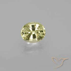 1.06ct Натуральный Средний желтый Хризоберилл, Овал, Чистота VVS