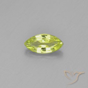 1.01ct Натуральный Средний желтый Хризоберилл, Маркиза, Чистота VVS