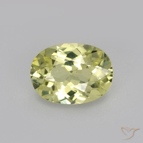 1.07ct Натуральный Средний желтый Хризоберилл, Овал, VVS-VS