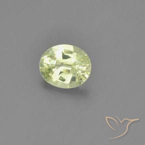 1.04ct Натуральный Лимонно-желтый Хризоберилл, Овал, Чистота VS