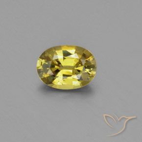 1.22ct Натуральный Светло-желтый Хризоберилл, Овал, Чистота VVS