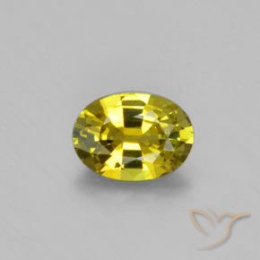 1.01ct Натуральный Светло-желтый Хризоберилл, Овал, VVS-VS