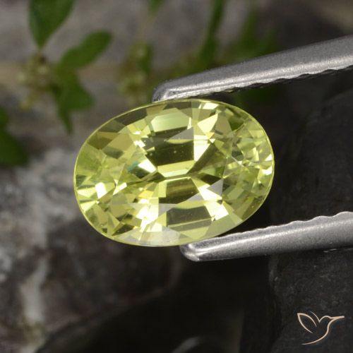 0.98ct Натуральный Средний желтый Хризоберилл, Овал, Чистота VVS