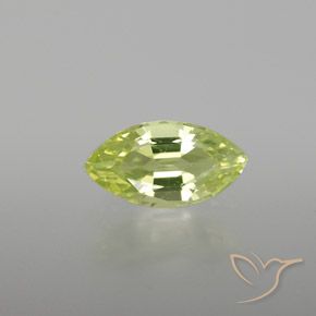 0.97ct Натуральный Светло-лимонно-желтый Хризоберилл, Маркиза, VVS-VS