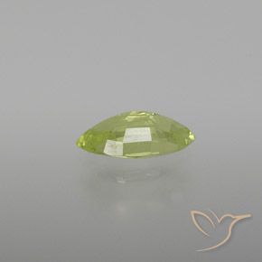 0.97 карата, натуральный Светло-лимонно-желтый Хризоберилл, Маркиза, VVS-VS
