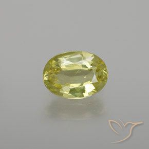 1.20ct Натуральный Средний желтый Хризоберилл, Овал, Чистота VS
