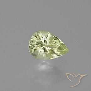0.98ct Натуральный Средний желтый Хризоберилл, Форма груши, Чистота VVS