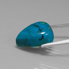 13.32 карата, натуральный Многоцветный Хризоколлы, Форма груши, Непрозрачный