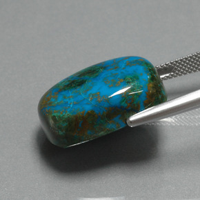 28.39 карата, натуральный Многоцветный Хризоколлы, Подушка Крой, Непрозрачный