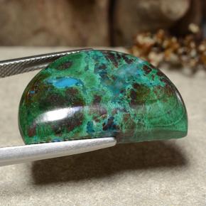 Натуральный многоцветный хризоколла 28,27 карата необычная форма, непрозрачный